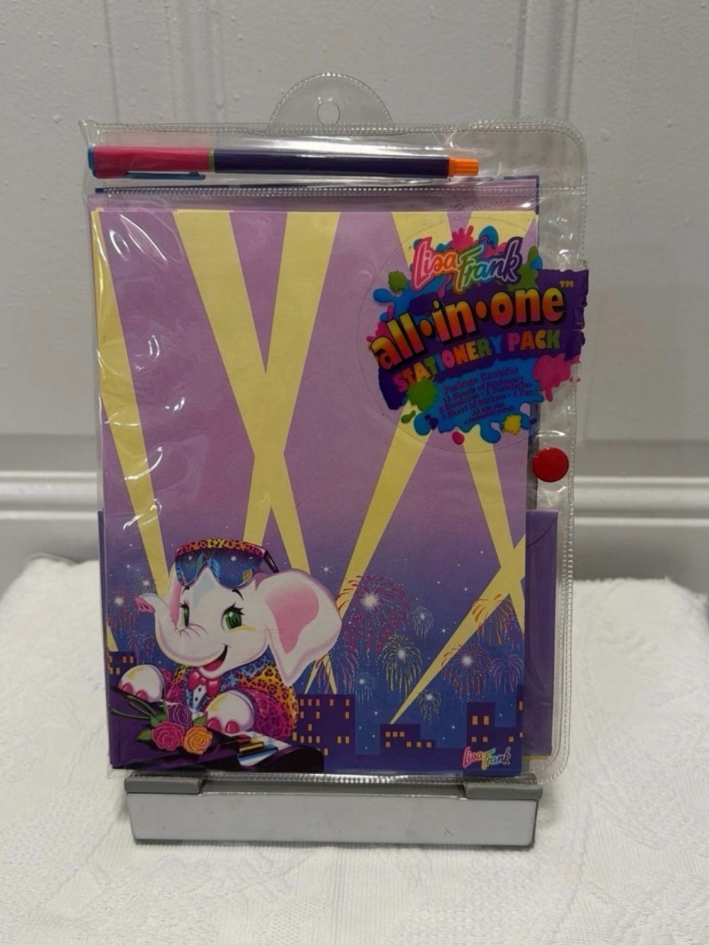 VTG 90’s Lisa Frank Elephant John All-In-One Stationery Pack - RARE HTF